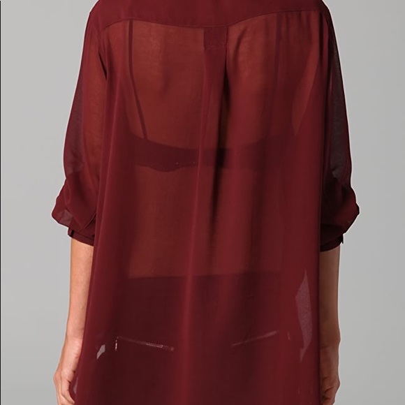 MINKPINK BUTTON DOWN BLOUSE - Picture 6 of 8